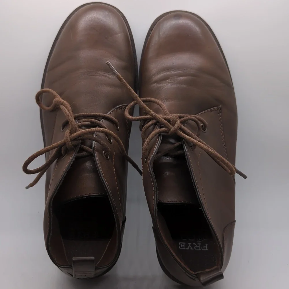 Frye‎ And Co Oaken Flat Heel Leather Chukka Boots Mens US Size 9